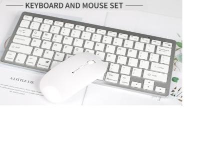 China Recharge Bluetooth 5.0 2.4Ghz USB Receiver Wireless Keyboard And Mouse Set for sale