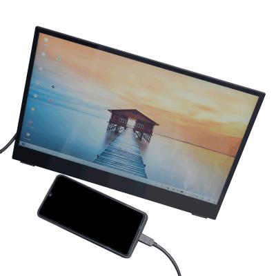 China 14 Inch Touch Screen Monitor , HD 1080P Portable Monitor With Folding Bracket for sale