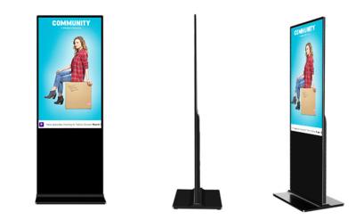 China Indoor Stand Alone Digital Signage Floor Stand 1920x1080 55Inch for sale