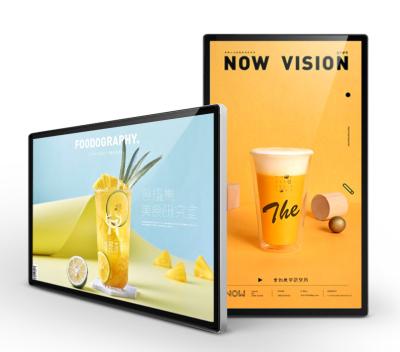 China Wall Mounted Advertising LCD Display 1920x1080 250cd/m2 350cd/m2 for sale