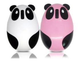 China 1200Dpi Computer Accessories Cartoon Panda Rechargeable Gaming Mouse for sale