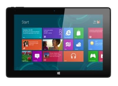 China Tableta negra 10,1” Windows de la pantalla táctil de Windows 10 2 en 1 tableta en venta