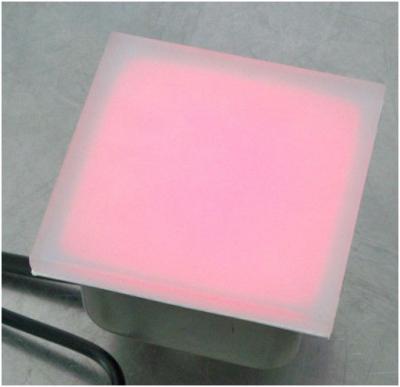 China Superior quality decorative outdoor led glass floor tile led underground paver light for sale
