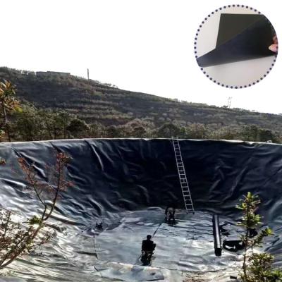 China Smooth/Textured HDPE Geomembrane Liner for Pond Fish Lake Landfill Dam Black/White for sale