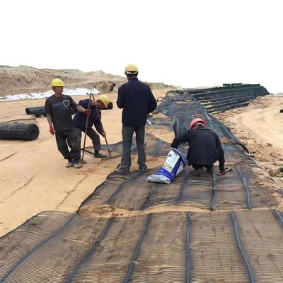 China Raw Material HDPE/PP Uniaxial Geogrid for Retaining Wall in Civil Engineering Projects for sale