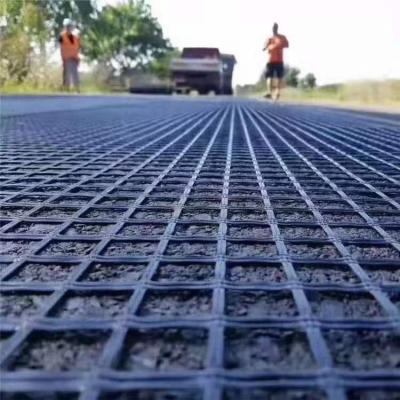 China Earthwork Products Biaxial Glass Fiber Fiberglass Geogrid for Parking Lot and Railway for sale