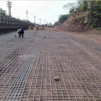 中国 道路表面抵抗工学用鋼プラスチックジオグリッド 長さ50~100mで製造 販売のため