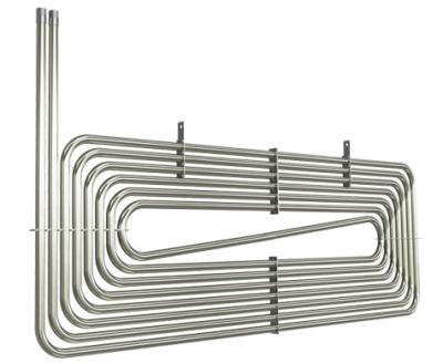 China Surface Finishing Industry Immersion Coils Tubular Heating Cooling Exchanger for sale
