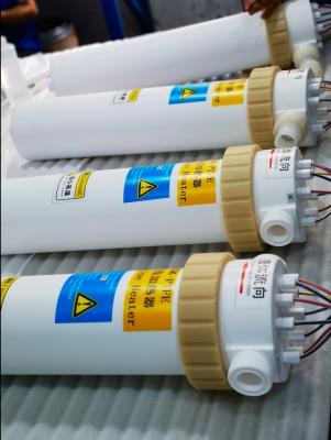 中国 光起電ウエファーのクリーニングのための高い純度の流れ道PFAのインライン化学ヒーター 販売のため