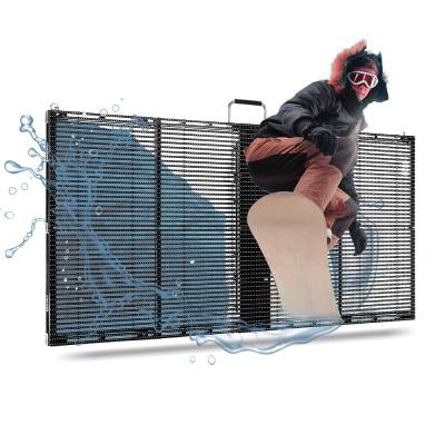 China 500mm*1000mm HT-P3-7 outdoor Full Color high brightness LED Transparent Display Screen for sale