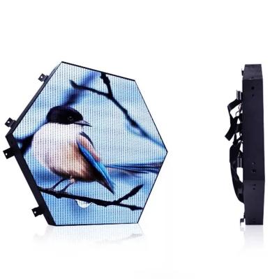 China Pantalla de pantalla de LED hexagonal a todo color impermeable para interiores en venta
