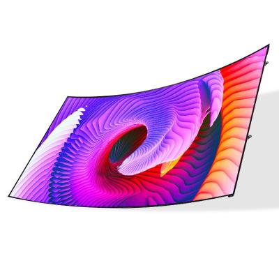 China Large Flexible LED Screen Display High Brightness Curved Video Wall Displays for sale
