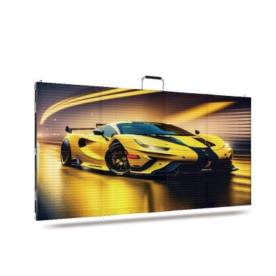China VTC-P10-10 1000*1000 Indoor Transparent LED Display  Aluminum Alloy cabinet material for sale