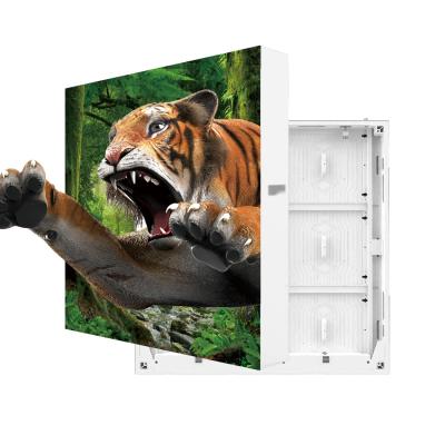 China LED customized outdoor aluminum cabinet specification 400mm*400mm High-definition glasses-free 3D screen for sale