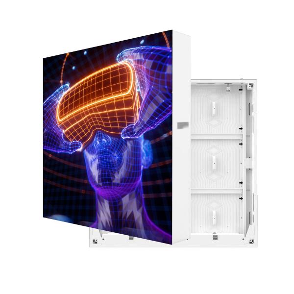 Quality LED customized outdoor aluminum cabinet specification 400mm*400mm High-definition glasses-free 3D screen for sale