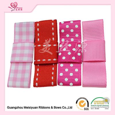 China Custom Flat Ribbon Bows Clip Baby hair accessories Goldfish Style for sale