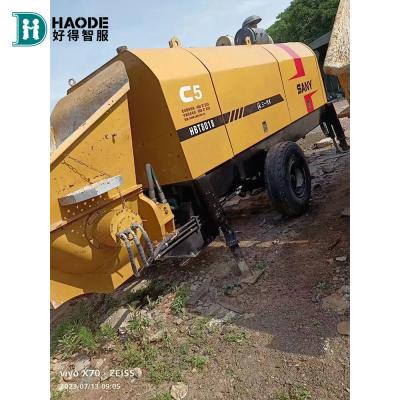 China Affordable HBT8018C-5S Diesel Concrete Trailer Pumps for Your Construction Projects for sale