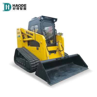 China Fully Hydraulic System 1200kg 100hp Tracked Skid Steer Loader 0.6CBM Bucket for sale