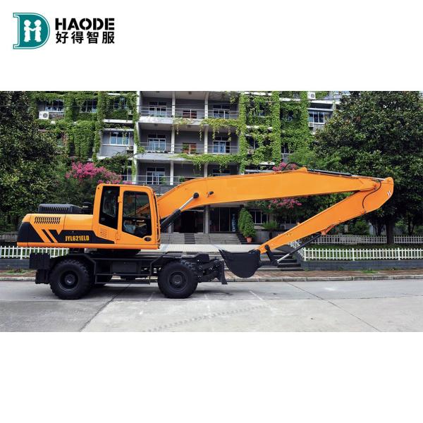 Quality Jonyang 21 Ton Hydraulic Wheel Excavator Jy621E Extended Arm Excavator for Work for sale