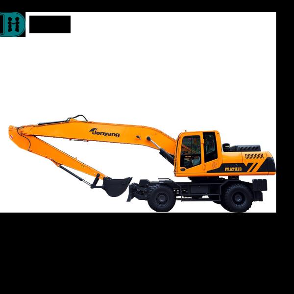 Quality Jonyang 21 Ton Hydraulic Wheel Excavator Jy621E Extended Arm Excavator for Work for sale