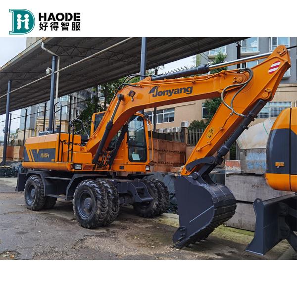 Quality 15 Ton Wheel Excavator Ft155w Jyl615e Gel150 With Outriggers Moving Type Crawler for sale