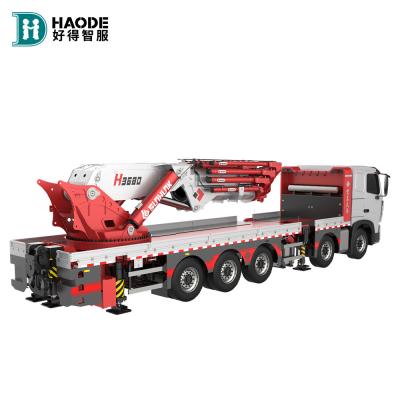 China 46T Box Girder Frame Reinforced Six Legs Rear Turntable Truck Cranes Tower Crane for sale
