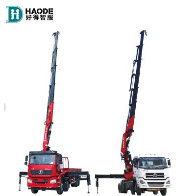 China 16t.m Rated Lift Moment HAODE Hydraulic Mobile Truck Crane with Engine Core Components for sale