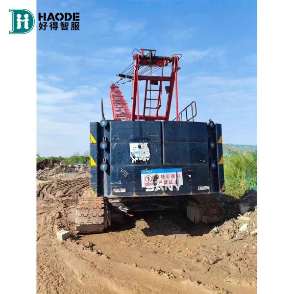 Quality SCC550A Crawler Crane With 55 Ton Max Lifting Weight And Core Components Engine for sale