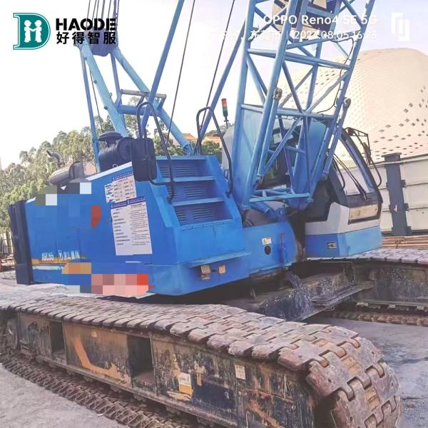 Quality Used Hyeraulic Crawler Crane SCC 550E With 55Ton Lifting And TOP Engine for sale