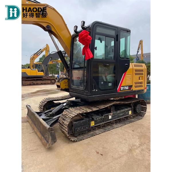 Quality Sany Sy75 Excavator 7ton Used Second Hand Excavator Sany Sy60c/75c/95c/135c/215c for sale