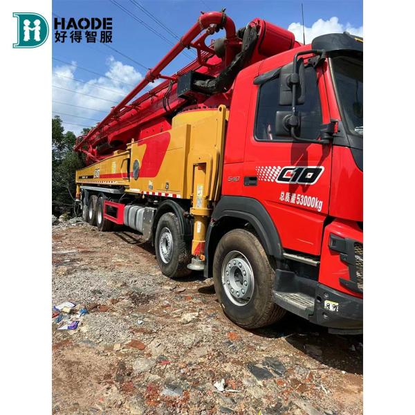 Quality SYM5538THB 660C-10 67M Mounted Zoomlion Trailer Concrete Boom Pump Truck for for sale