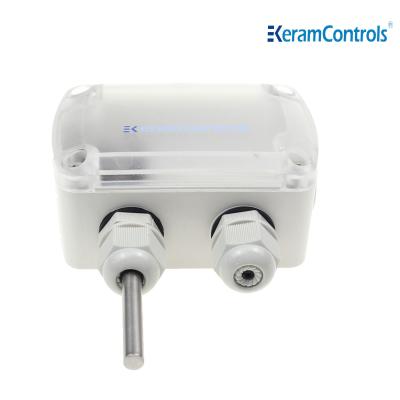 China PC and ABS PT100 class A wall mounted temperature sensor transmitter for sale