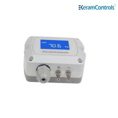 China 0-10V LCD Display Differential Pressure Transmitter For HVAC for sale