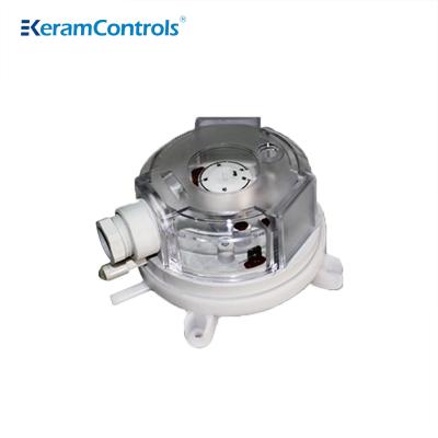 China 20-200pa Differential Pressure Switch For Fan for sale