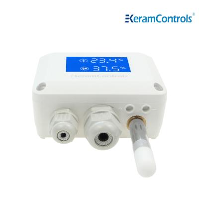 China Air Duct Mounted Sensor Transmitters Temp Humidity RS485 IP65 for sale