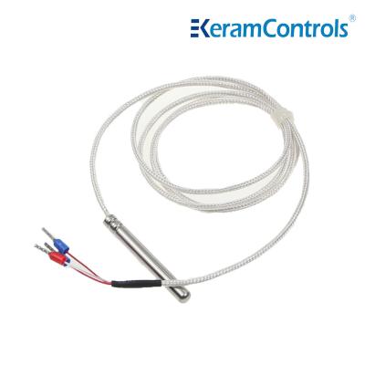 China PTFE PT100 PT1000 Waterproof Temperature Sensors 2 Wire for sale