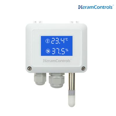 China 4-20mA IP65 Pressure Temperature Humidity Sensor Air Duct Mounted for sale