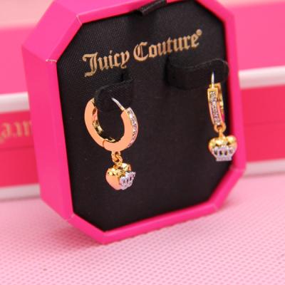 China Fashion brand jewelry Juicy Couture earring silver&gold color china jewellery wholesale for sale