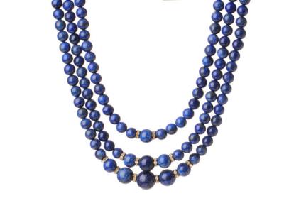 China Fashion natural Lapis lazuli multilayer necklaces woman Jewelry wholesale from China for sale
