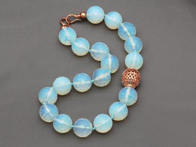 China 2014 Newest natural beaded Protein crystal necklaces women Jewelry wholesale from China for sale