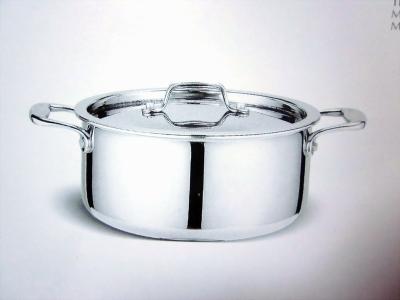 China Stainless steel tri-ply cookware Casserole DSHXYY-02-6-1 for sale