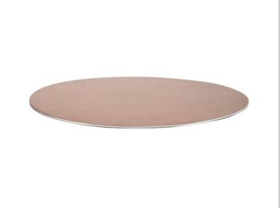 China Laminated metal cookware circle/disc/plate, 2 layers copper and aluminum for cookware used for sale