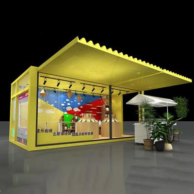 China Supermercado comercial de contêineres desmontáveis Estrela Amarela à venda