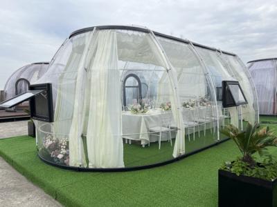 China Casas de cúpula modulares panorámicas prefabricadas Sala de estrellas transparentes en venta