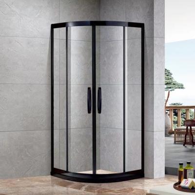 中国 アルミフレーム 浴室 シャワーキャビネット スライドドア付き直角シャワーキャビネット 販売のため