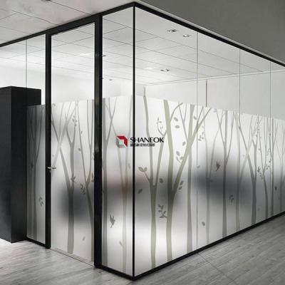China 108mm Single Glass Partition Wall Mounted Tempered Glass for sale