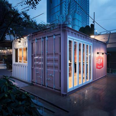 China Bares e cafés Container Home Casa pré-fabricada Estrutura de aço Villa portátil à venda