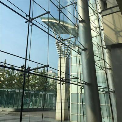 China Pared de vidrio con punto de acristalamiento con soporte Sistema de pared de vidrio de araña en venta