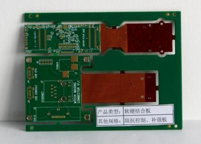 China Green Circuit Board FR4 0.8mm 2oz Copper PCB Rigid Flex for sale