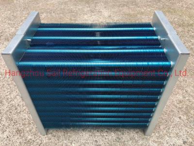 China Refrigerante bobinas de agua caliente HVAC anticorrosivo condensador de cobre de aleta azul en venta